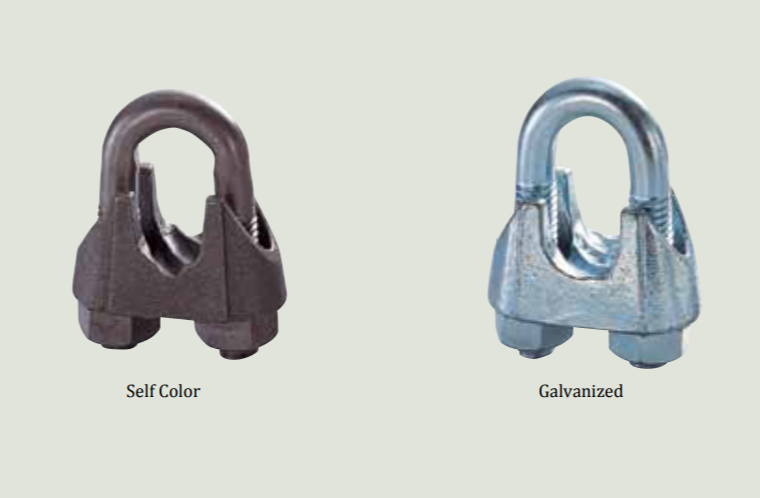 Kẹp Giữ Dây Bằng Sắt Mạ (Malleable Iron Cast Wire Rope Clip)
