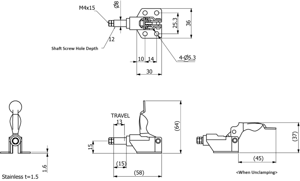 Kakuta No.06 Straight Line Clamp | Kouei Japan Trading | Get Quotation