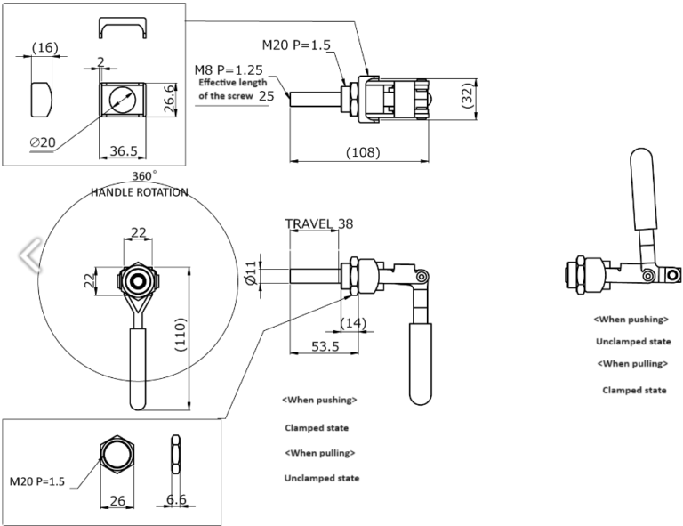 Kakuta No.FM150-2S Straight Line Clamp | Kouei Japan Trading | Get ...