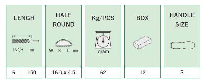 Half Round: BRHA1502, BRHA1503