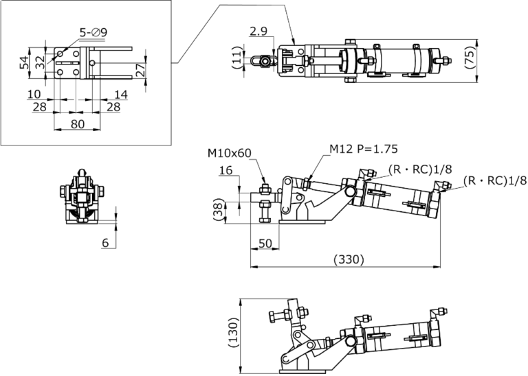 Kakuta No.100S Air Clamp | Kouei Japan Trading | Get Quotation