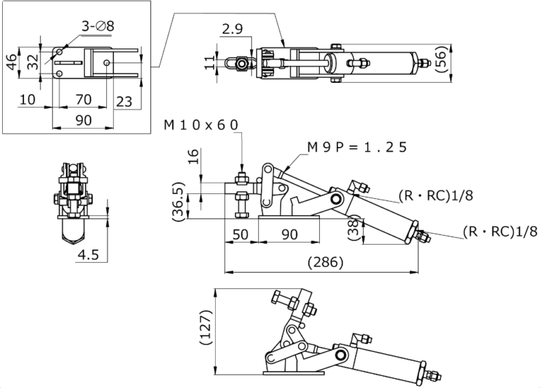 Kakuta No.56 Air Clamp | Kouei Japan Trading | Get Quotation