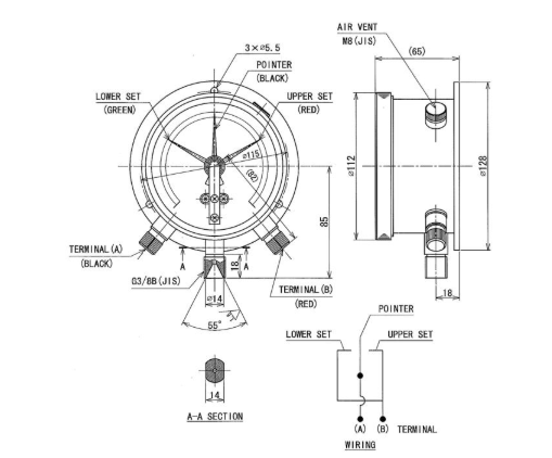 Pressure Gauge For Of Cable