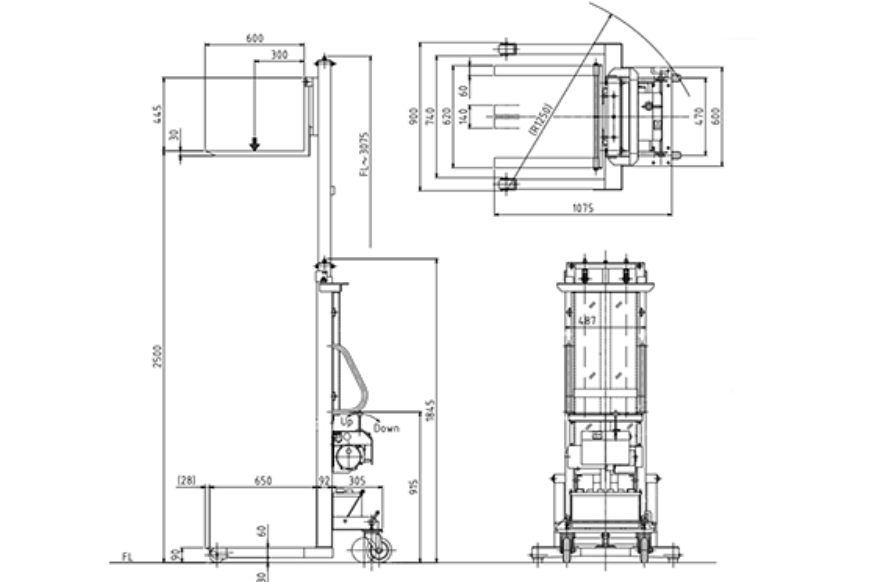 Elda 35-25 Battery-powered Hydraulic Lifter