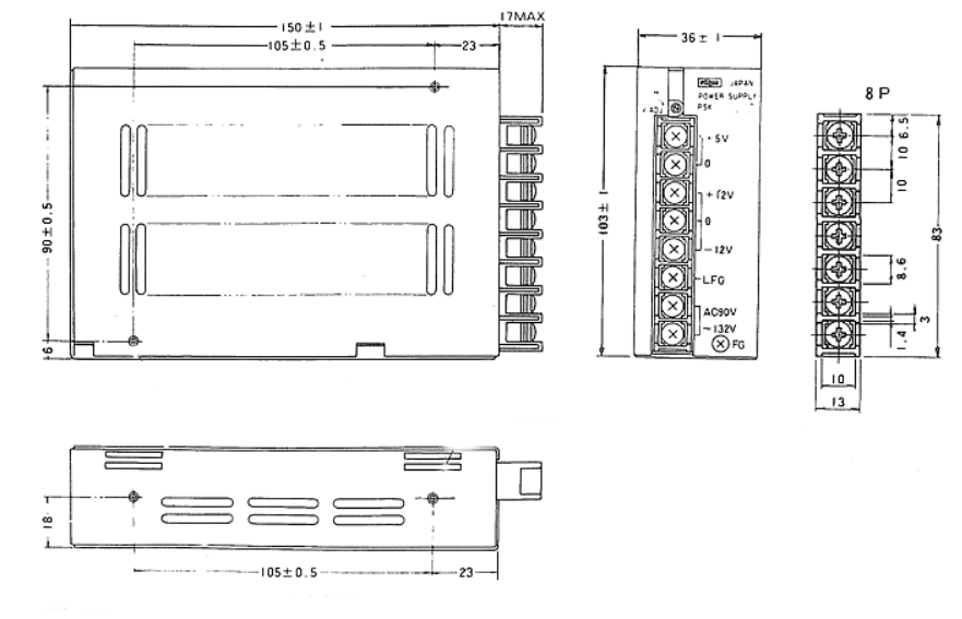 Standard Power Supply (PSK 30W 3 Outputs)