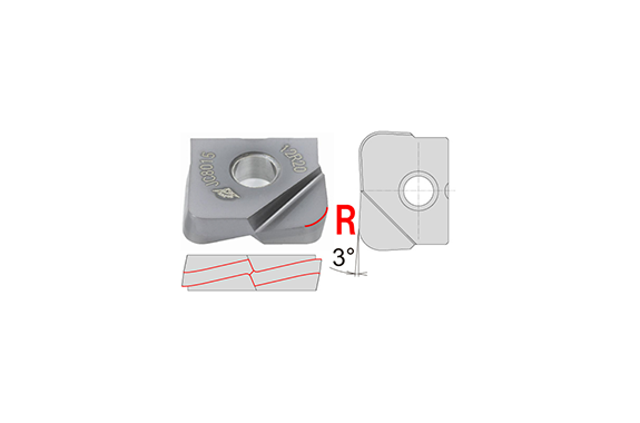 Dijet Mirror Radius Indexable Tools For Finishing