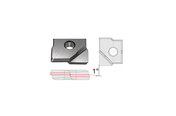 Dijet Mirror Radius Indexable Tools For Finishing