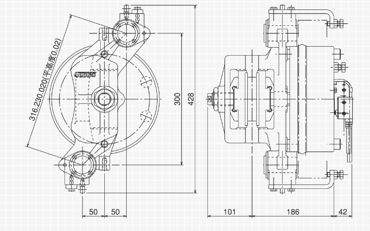 The dimensions and specifications listed may be changed without notice for improvement purposes.