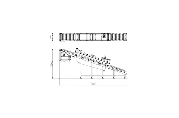 Newlong Industrial SU-1 Bag Flattener Conveyor