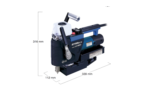 Nitto Kohki LO-3550 Portable Magnetic Base Drilling Machine