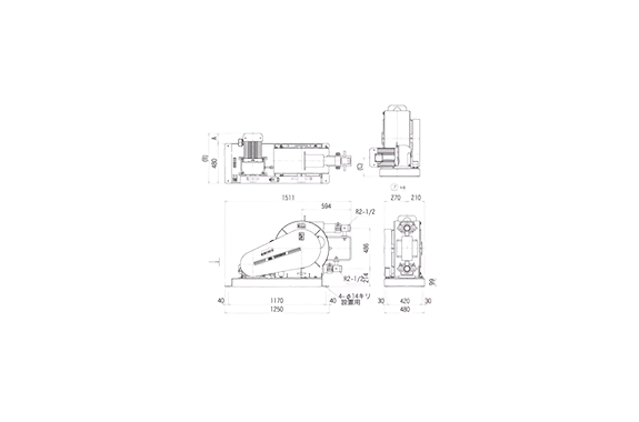 Tomosada Kenki GI-65 Peristaltic Pump Industrial Pump