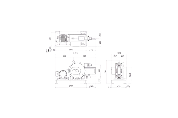 Tomosada Kenki TS-7MTK Peristaltic Tube Pump Wthout Control Panel