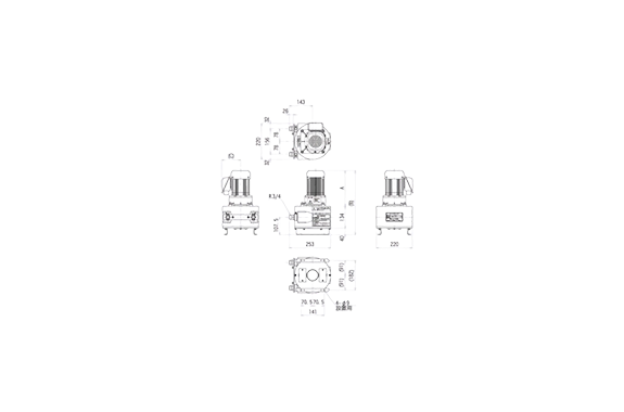 Tomosada Kenki GI-19 Peristaltic Pump Industrial Pump 