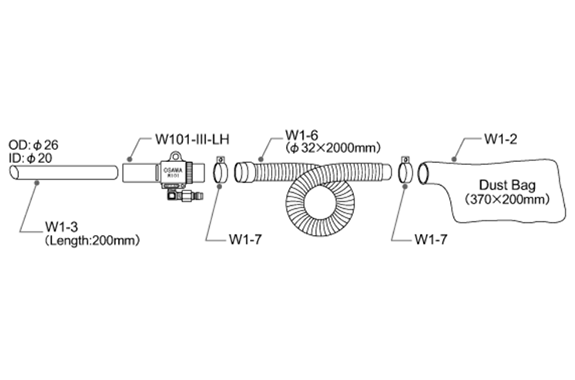 Osawa W101-III-LH-B Wonder Gun