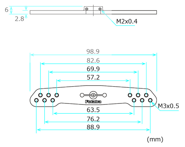 Futaba Aluminum Horn 89WOS GM