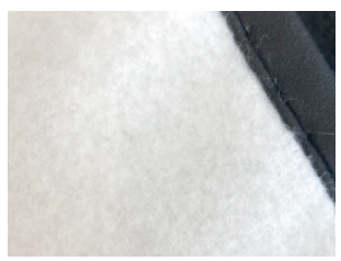 The polyester fabric is brushed to
provide a warm and comfortable feel against the skin.
