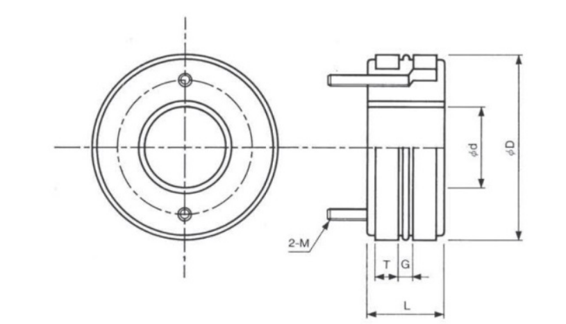 Kyoei Electric 2-pole Molded Slip Ring