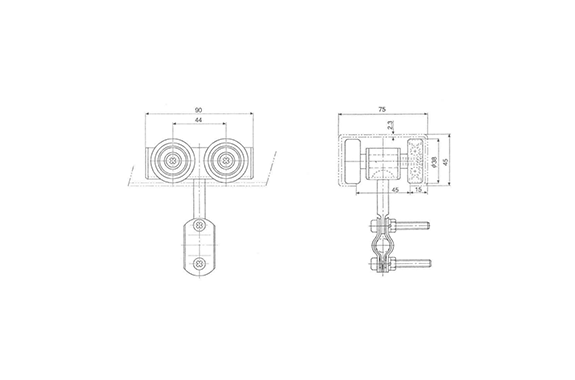 Asahi Bagnal 3260-R Treo Cáp Điện – Cable Carrier