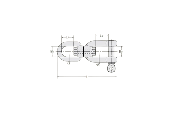 Kondotec Ma Ní Nối Đơn (SC Single Shackle Type Swivel)